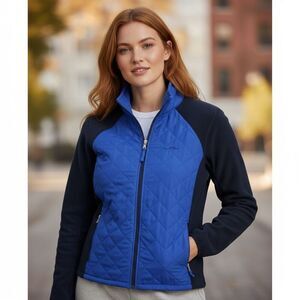 Ralph Lauren Active Fleece Quilted Zip Front Jacket Small